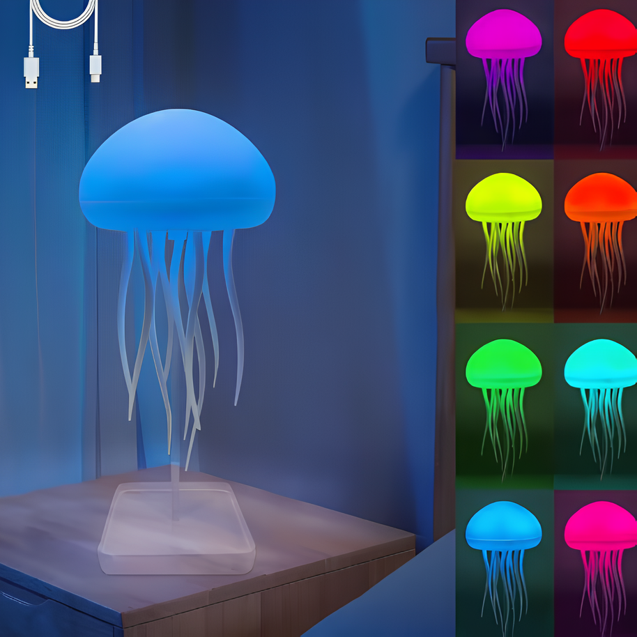 π Cool RGB Jellyfish Lamp β Hypnotic Motion & Magical Glow