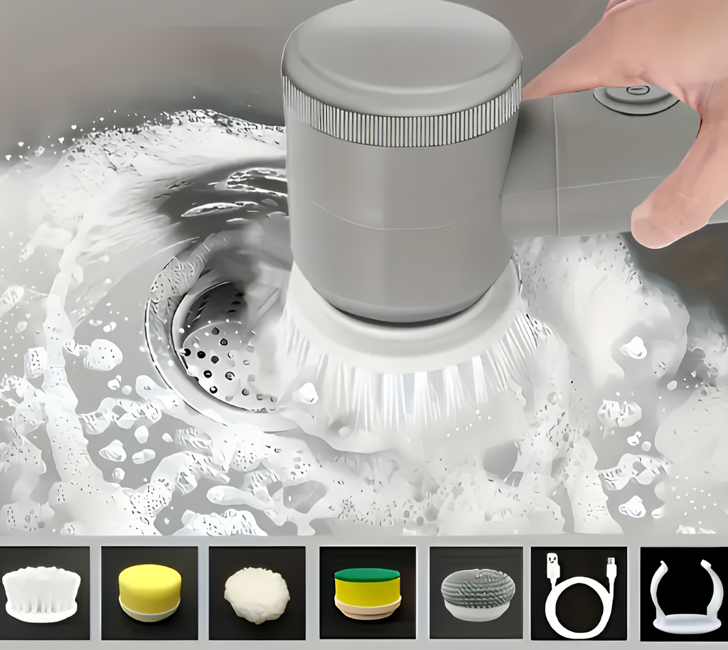 🧼✨ Wireless Handheld Electric Rotating Cleaning Brush