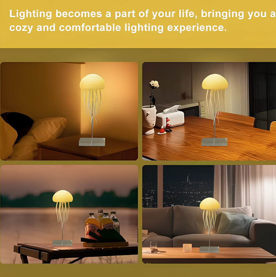 🌈 Cool RGB Jellyfish Lamp – Hypnotic Motion &amp; Magical Glow