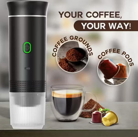 ☕ Portable Self‑Heating Espresso Maker — Brew Anywhere, Anytime