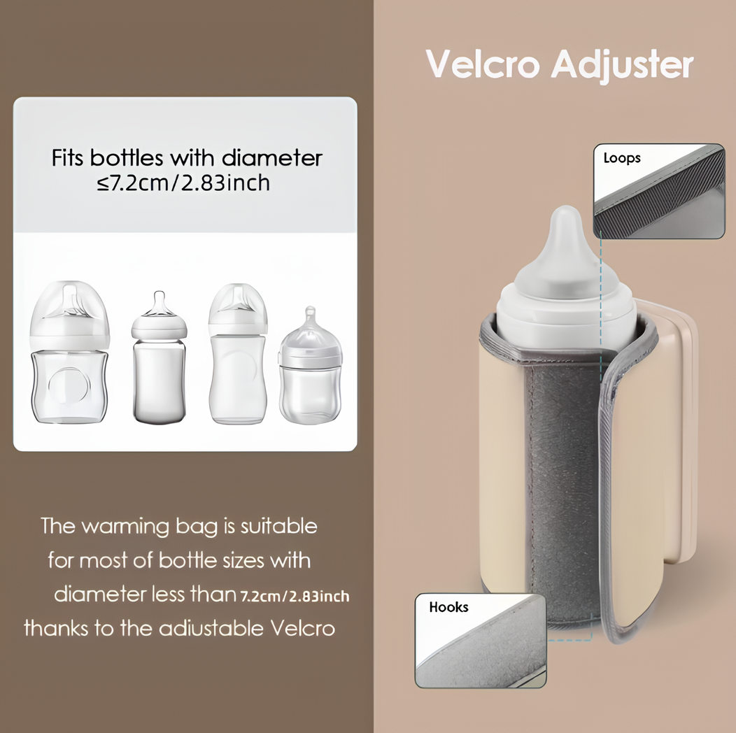 Cordless Portable Bottle Heater – 6‑Level Temperature Control (6000 mAh)
